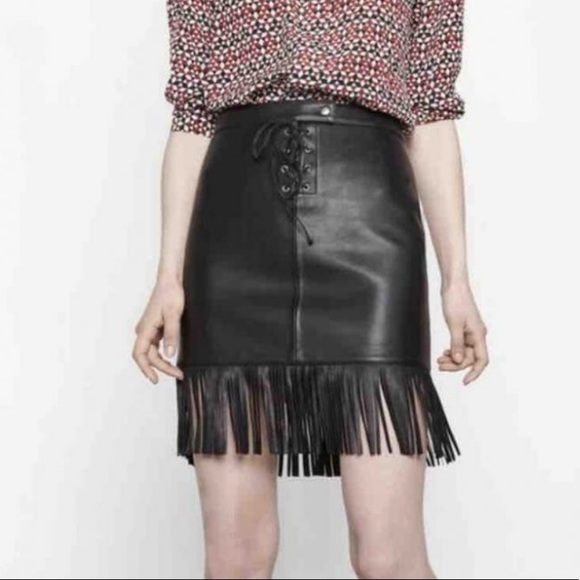 Maje Dresses & Skirts - MUST GO❗️NWT Maje Leather Skirt Host Pick🌻